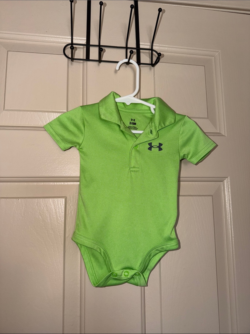 Under Armour Neon Green Infant Polo Bodysuit